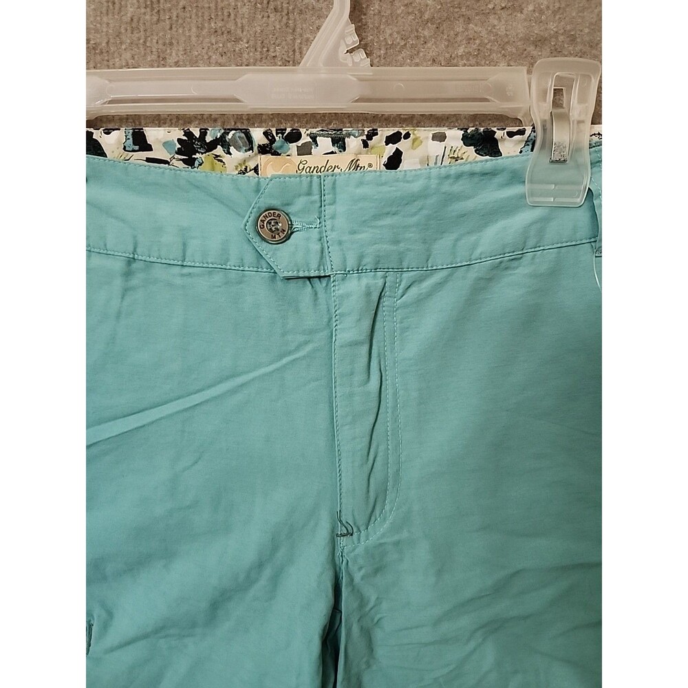 Gander Mountain Riley Shorts Womens 10 Aqua Sea Cargo Pockets Lightweight NEW - Picture 4 of 9